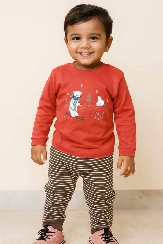 Boys Full Sleeve T Shirt With Pant