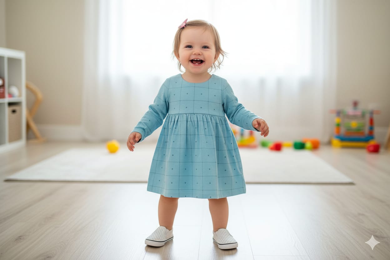 Girls Full Sleeve Frock