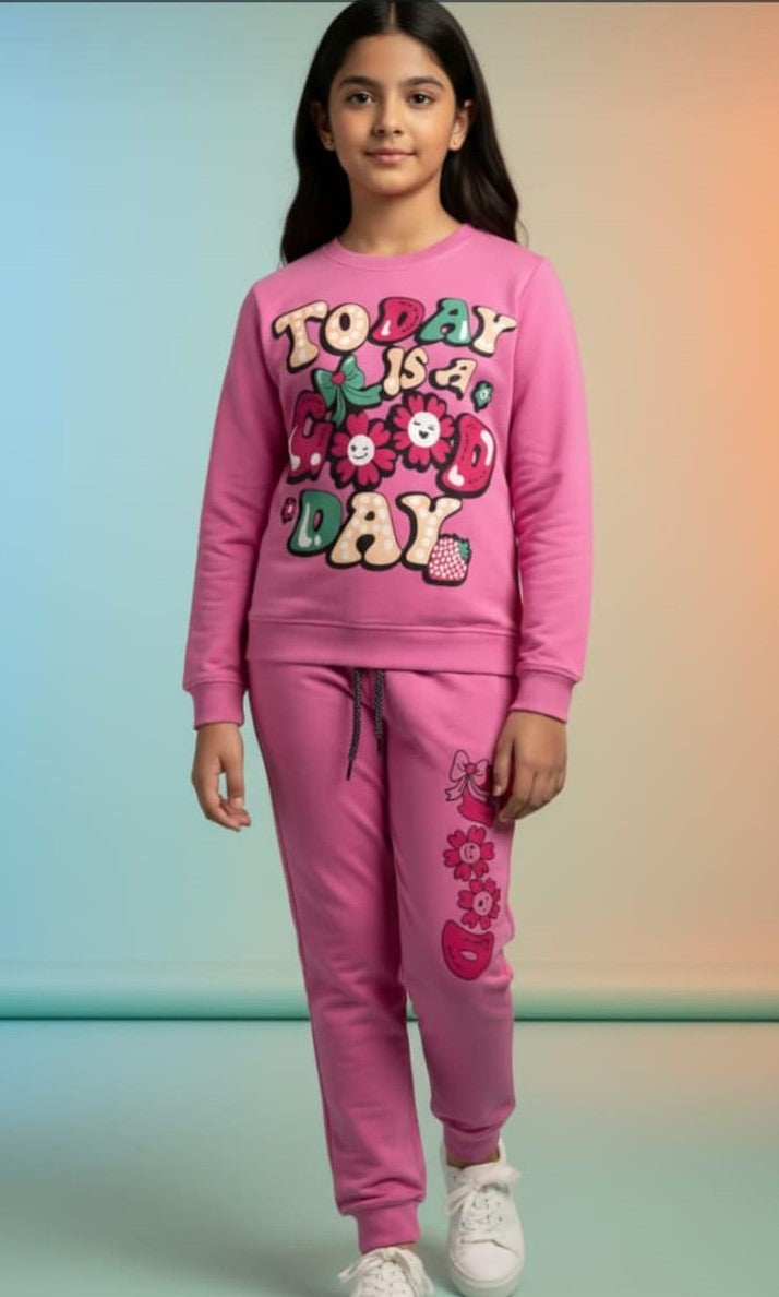 FULL SLEEVE SWEART SHIRT WITH PANT FOR GIRLS