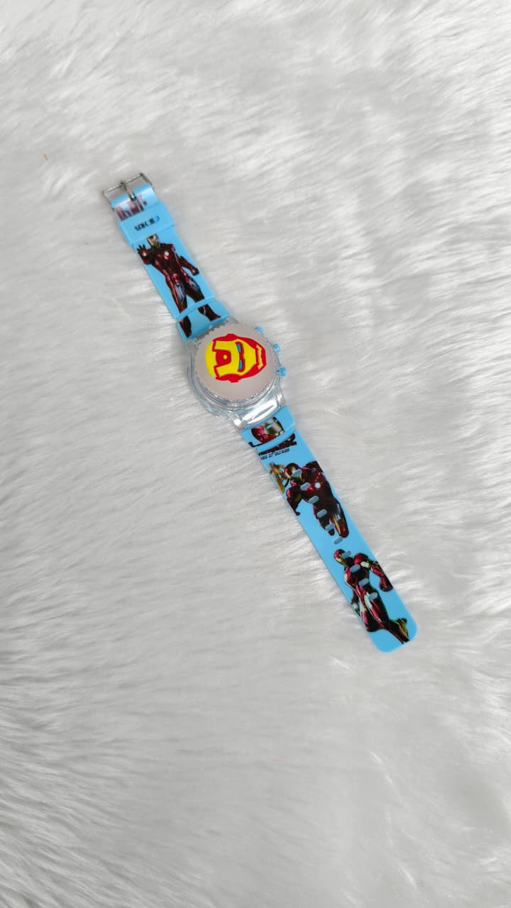 Digital Spinning Light Watch