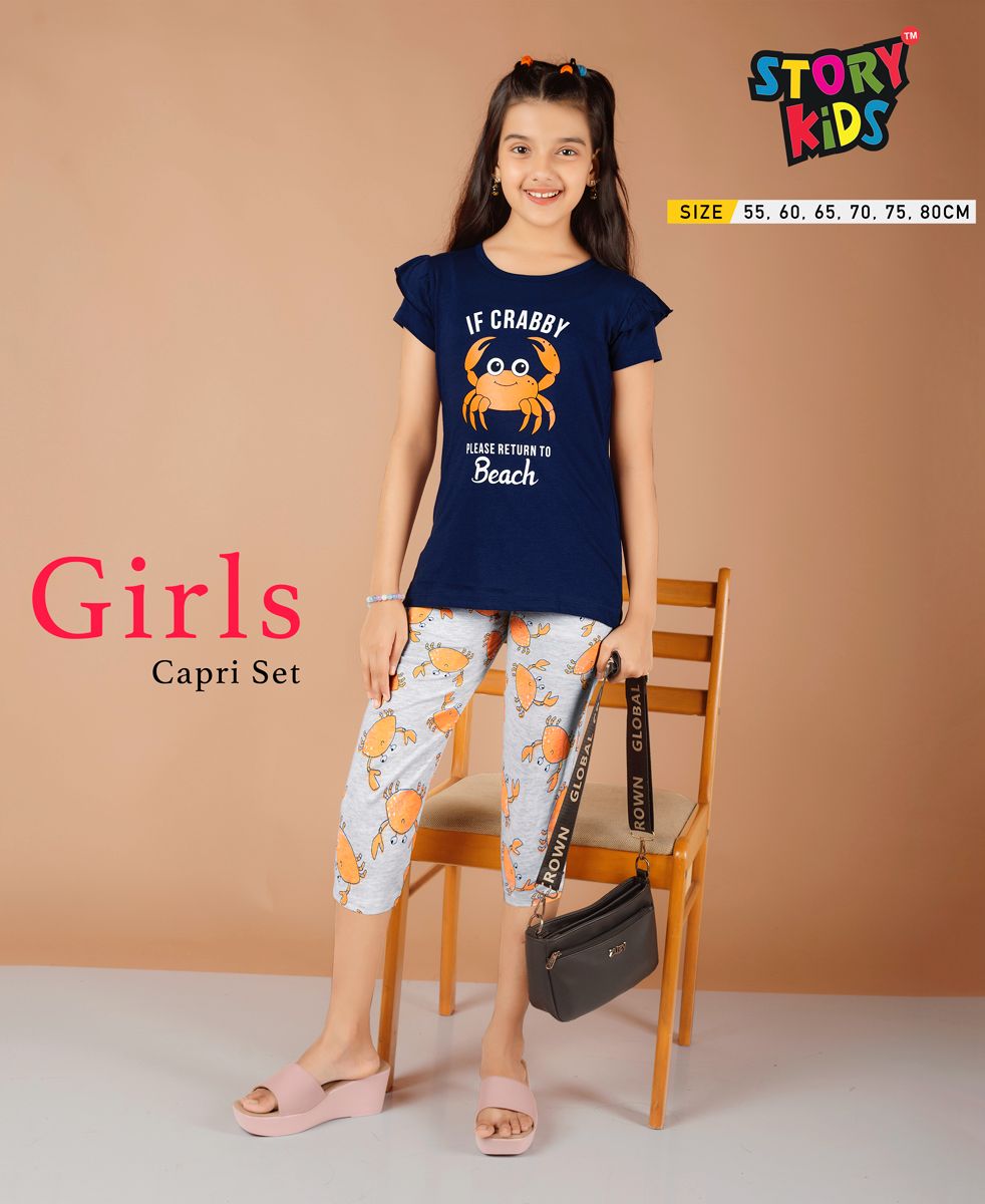 Girls 3/4th Capri Set