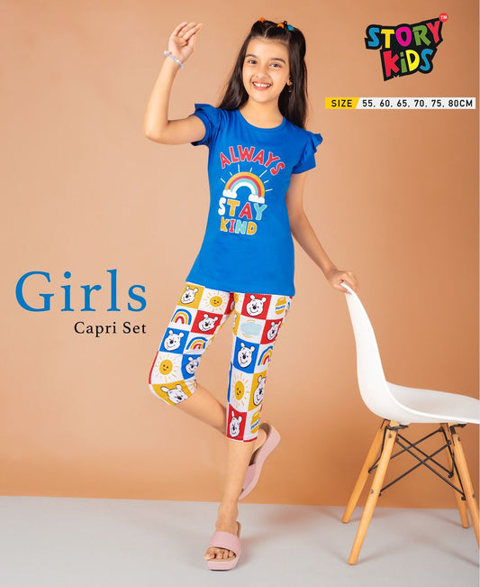 Girls 3/4th Capri Set