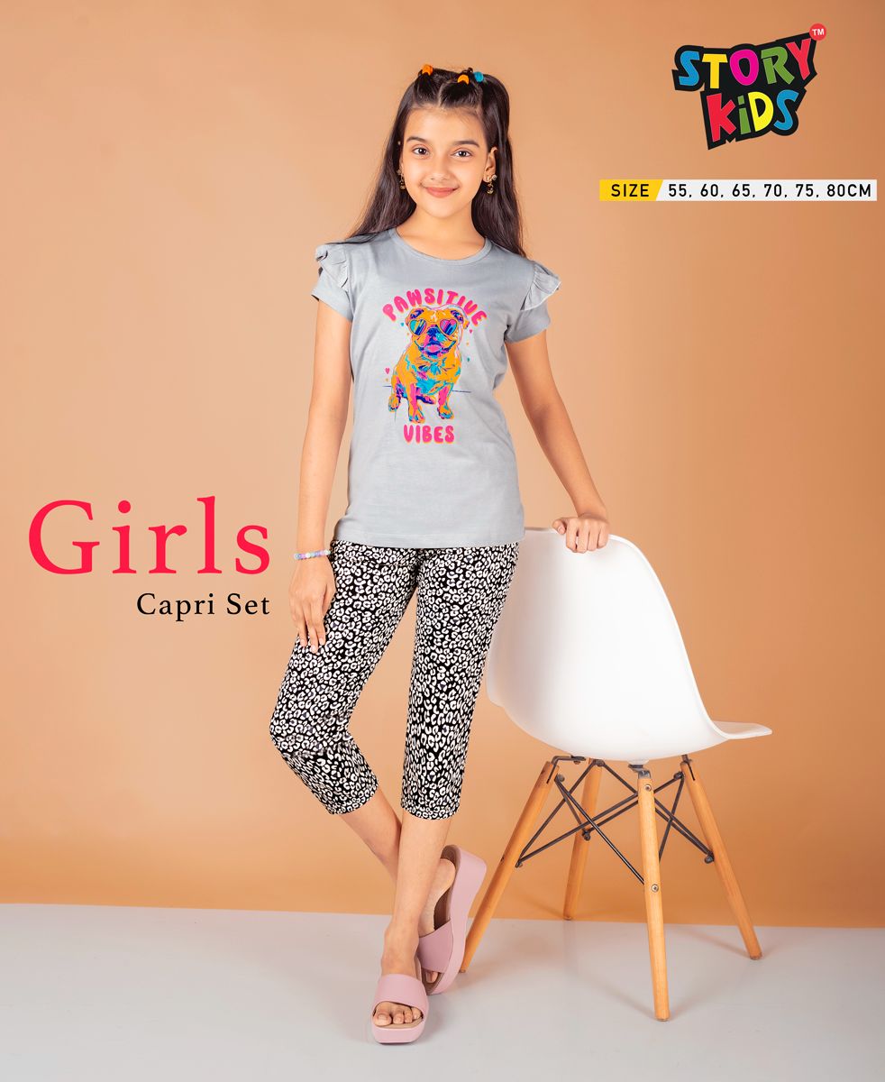 Girls 3/4th Capri Set