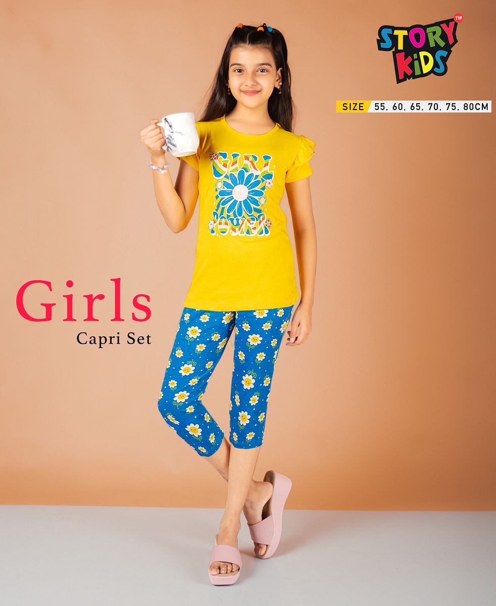 Girls 3/4th Capri Set