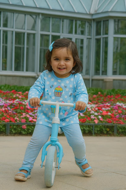 Girls full sleeve T-shirt with pant