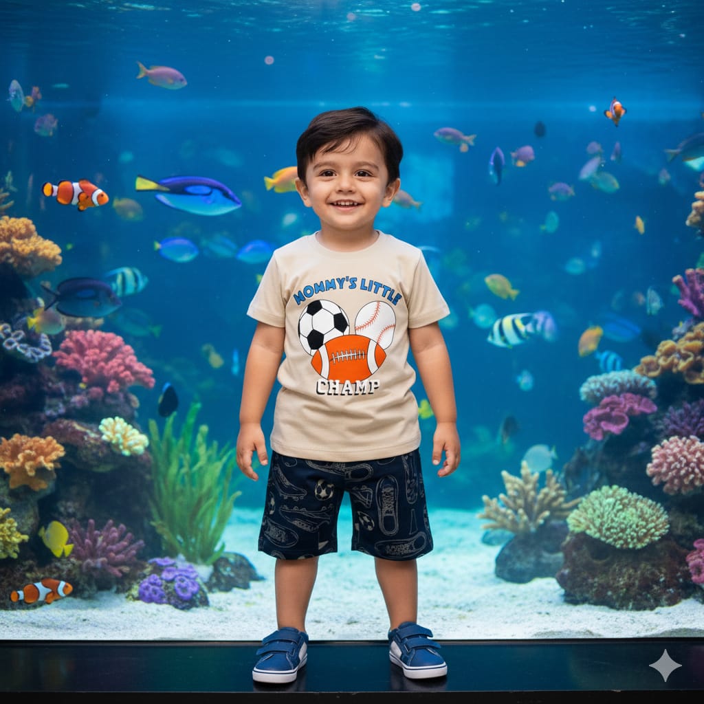 boys T-shirt with shorts