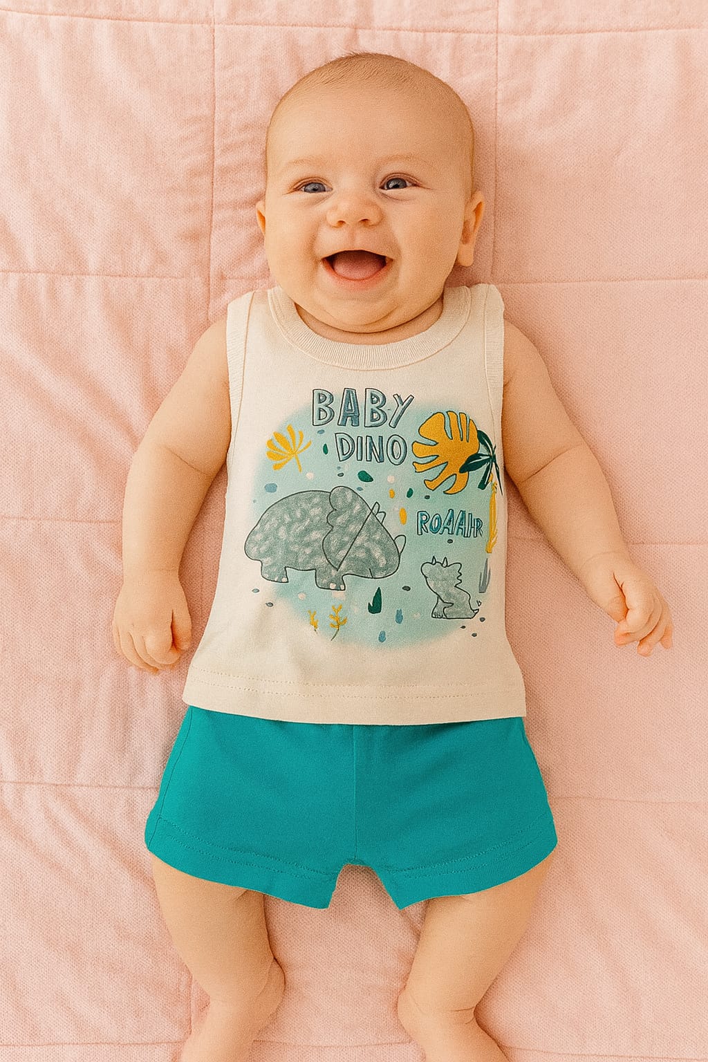 sleevless T-shirt with shorts