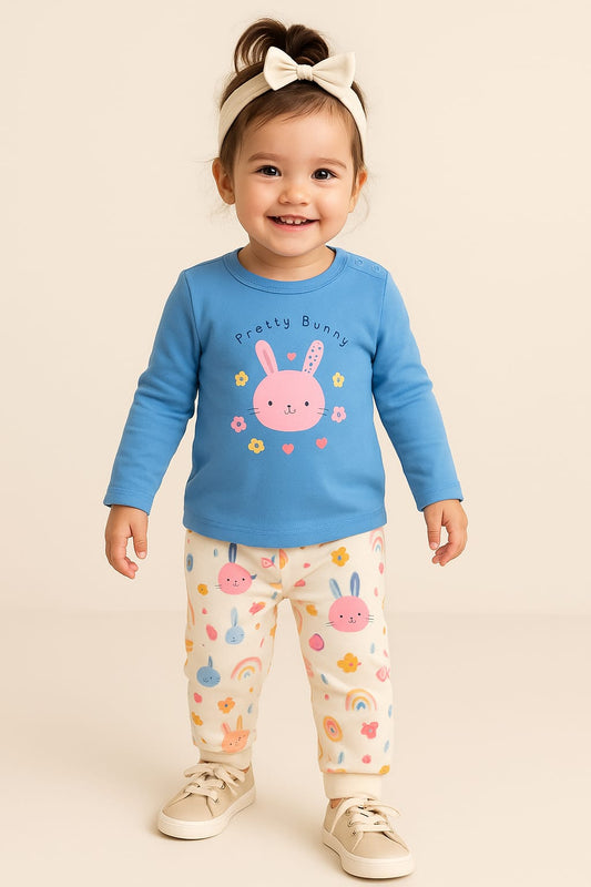 GIRLS FULL SLEEVE T SHIRT WITH PANT