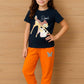 GIRLS T-SHIRT WITH TRACK SUIT