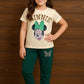 GIRLS T-SHIRT WITH TRACK SUIT