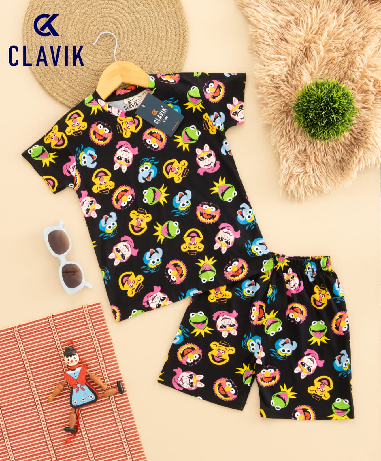 T-shirt with shorts