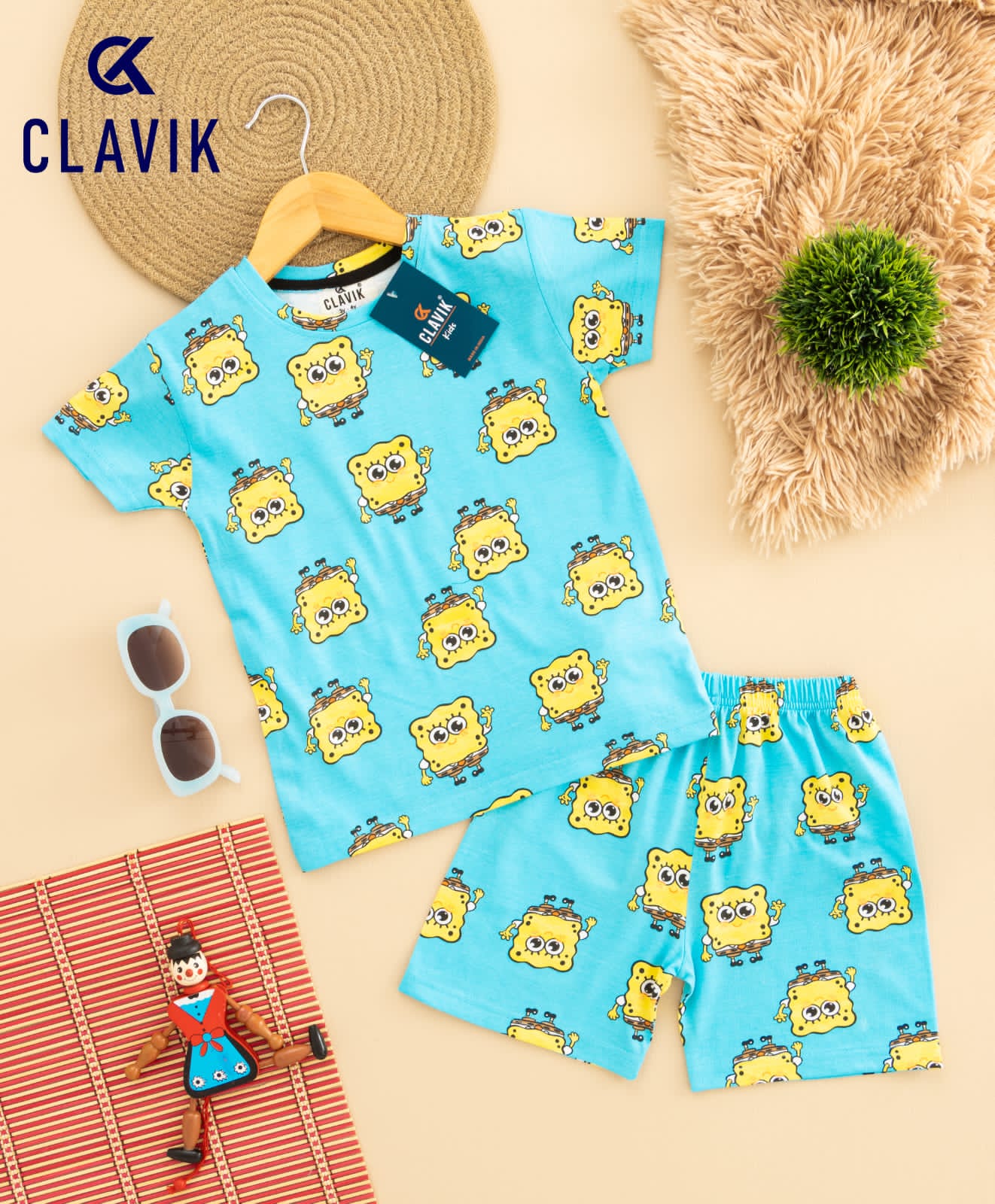 T-shirt with shorts