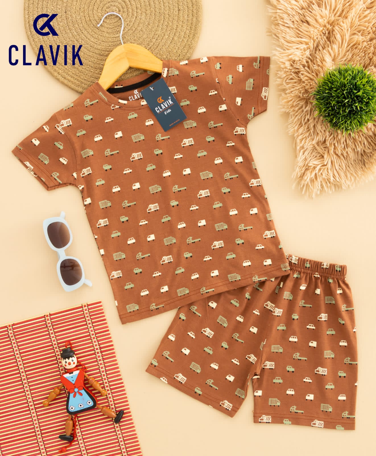 T-shirt with shorts