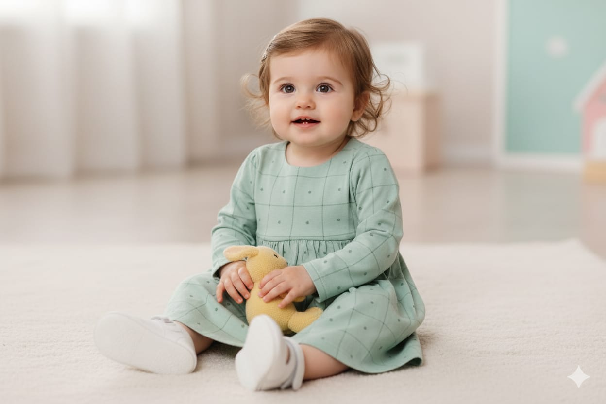 Girls Full Sleeve Frock