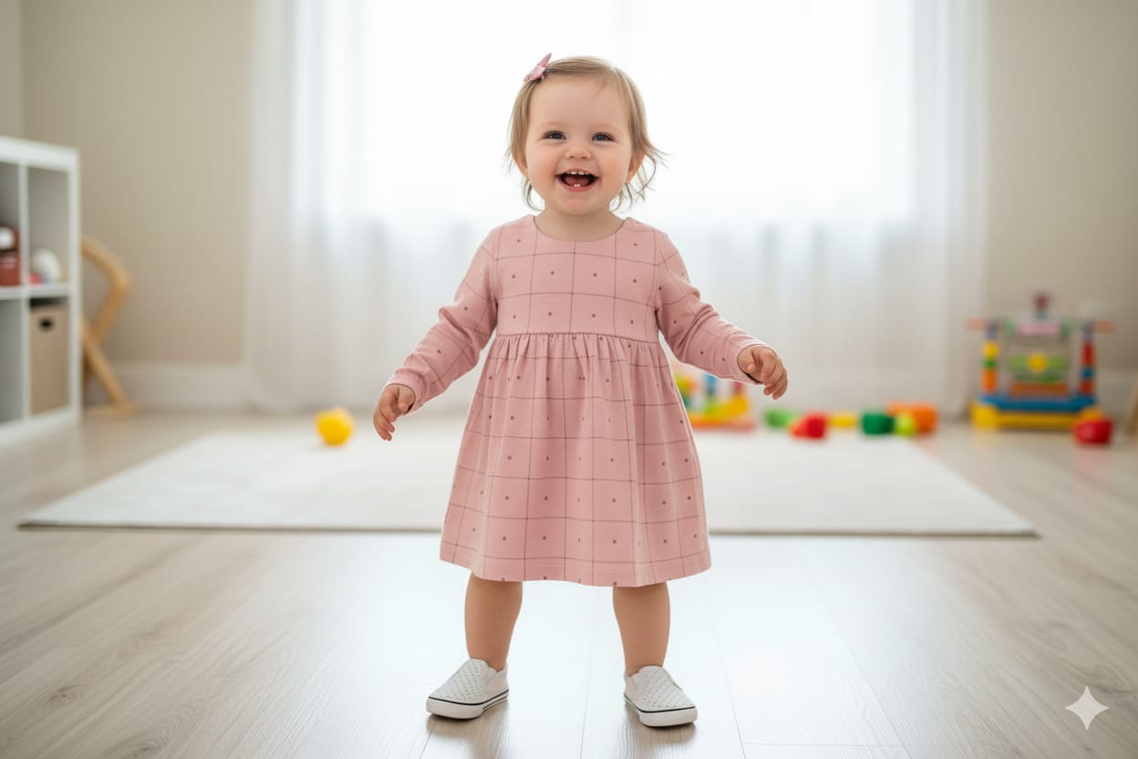 Girls Full Sleeve Frock