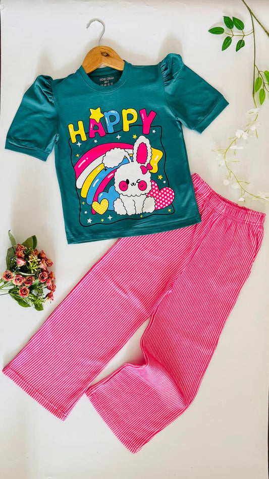 T-SHIRT WITH PALAZZO PANT FOR GIRLS