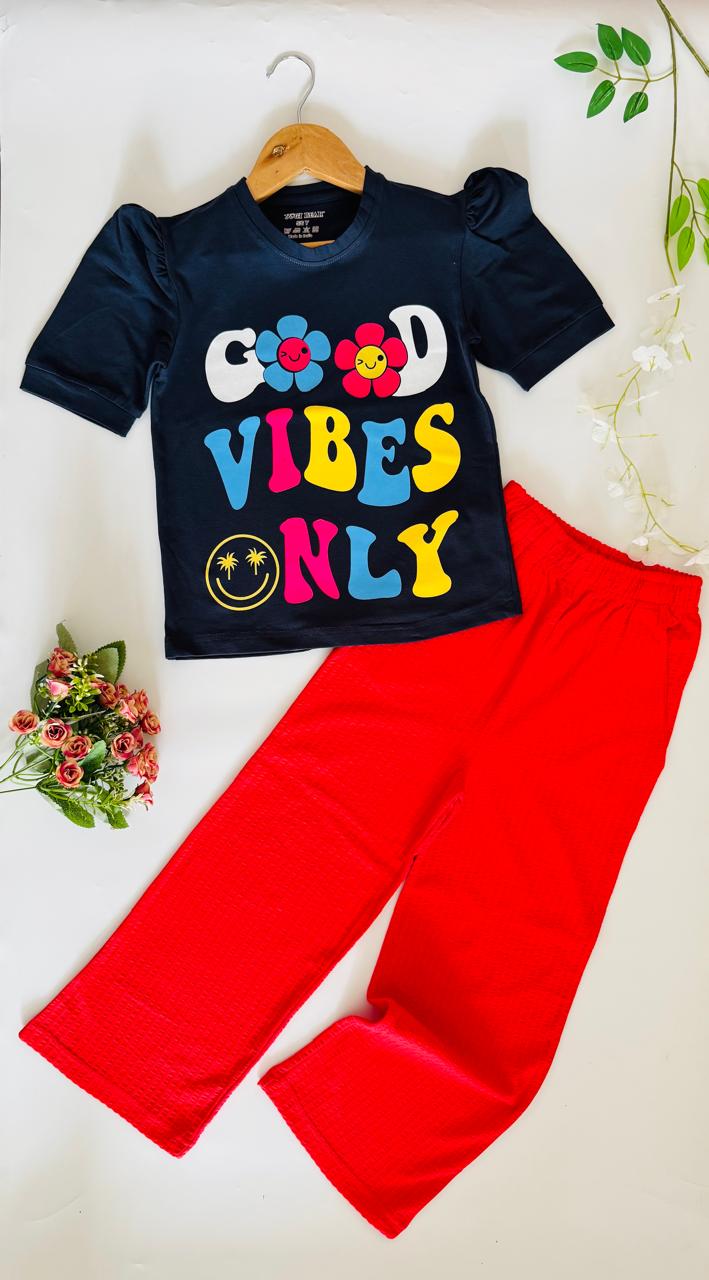 T-SHIRT WITH PALAZZO PANT FOR GIRLS
