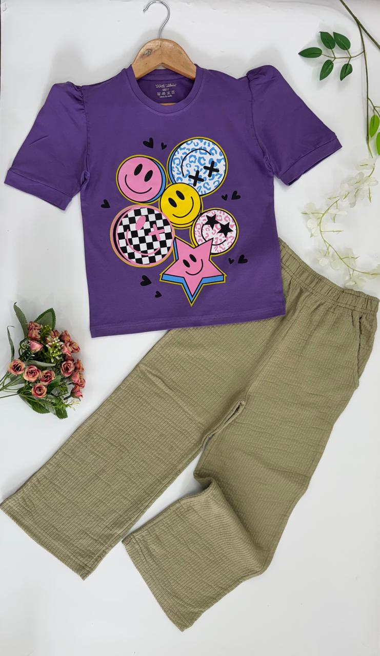 T-SHIRT WITH PALAZZO PANT FOR GIRLS
