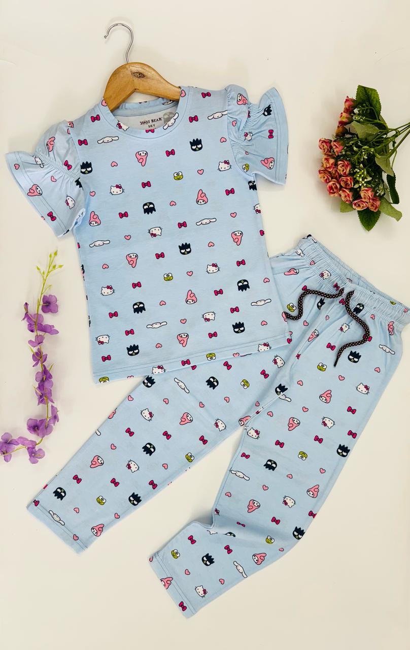 FANCY T SHIRT WITH PANT FOR GIRLS