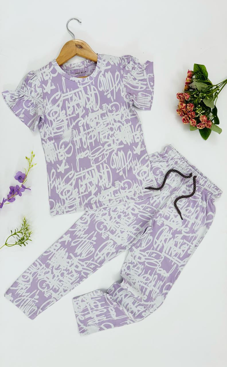 FANCY T SHIRT WITH PANT FOR GIRLS