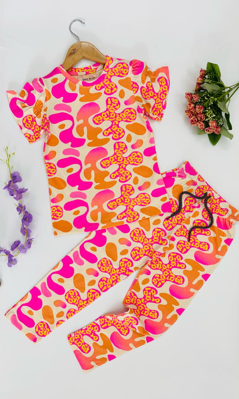 FANCY T SHIRT WITH PANT FOR GIRLS