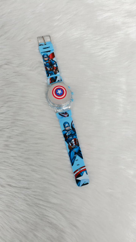 Digital Spinning Light Watch
