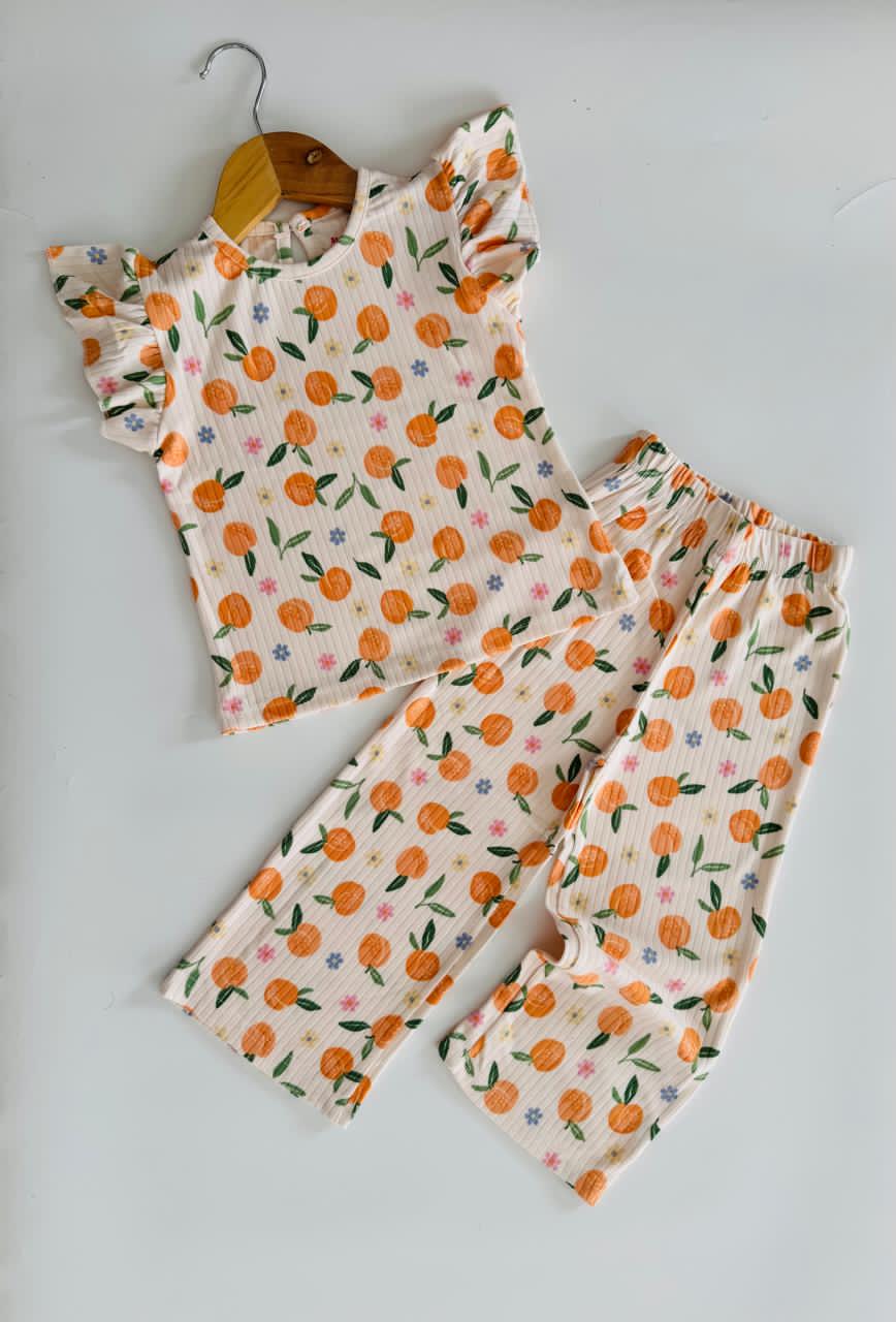 Girls Top with Palazzo Pant Set