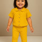 Girls Fancy Polo Shirt with Palazzo Pant Set