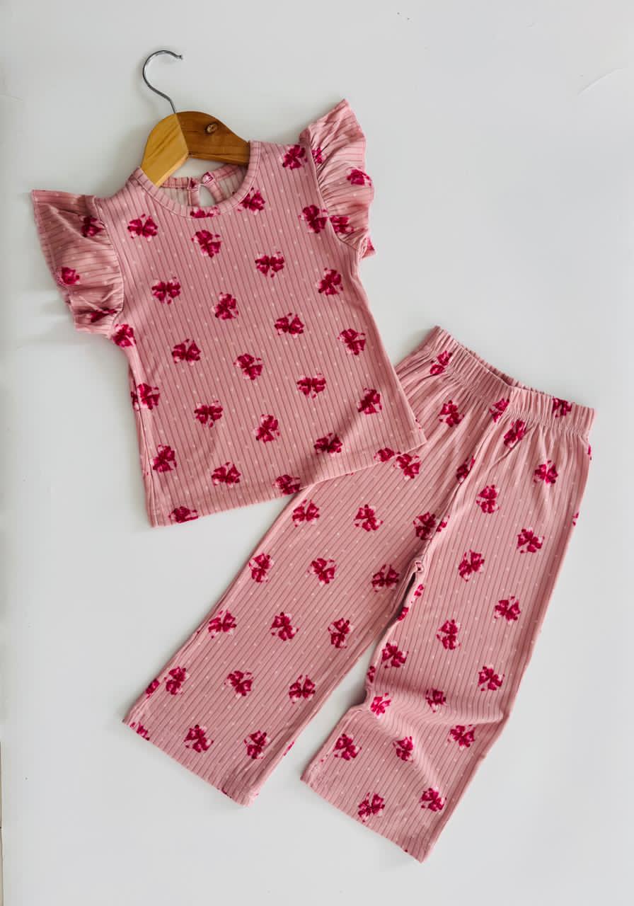 Girls Top with Palazzo Pant Set