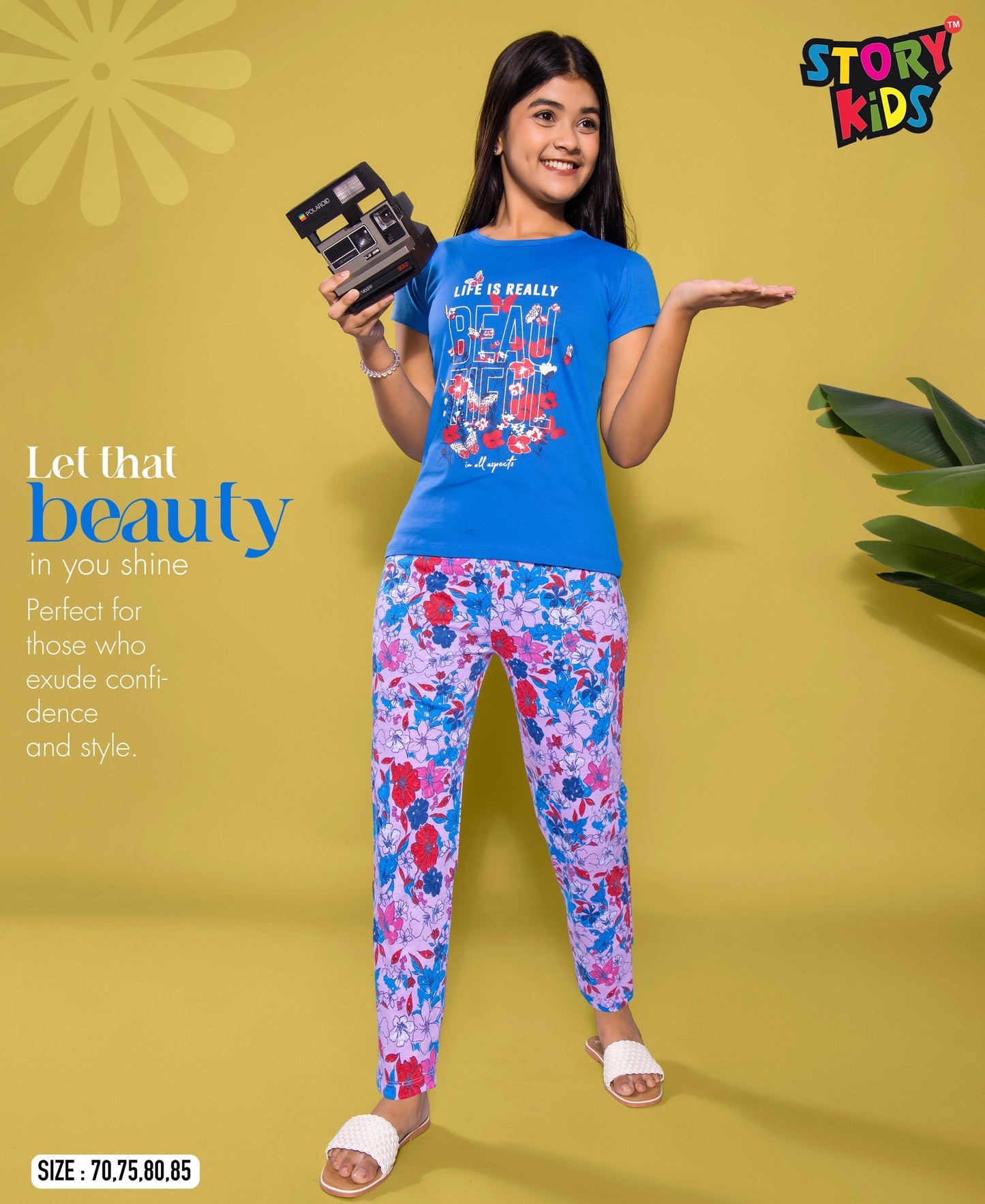 Girls Full Pant Pyjama Set