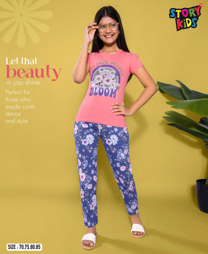 Girls Full Pant Pyjama Set