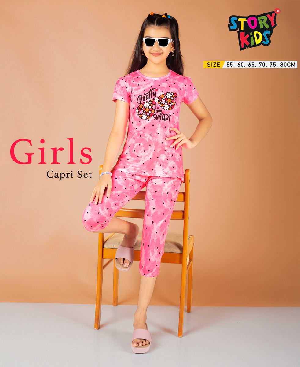 Girls 3/4th Capri Set