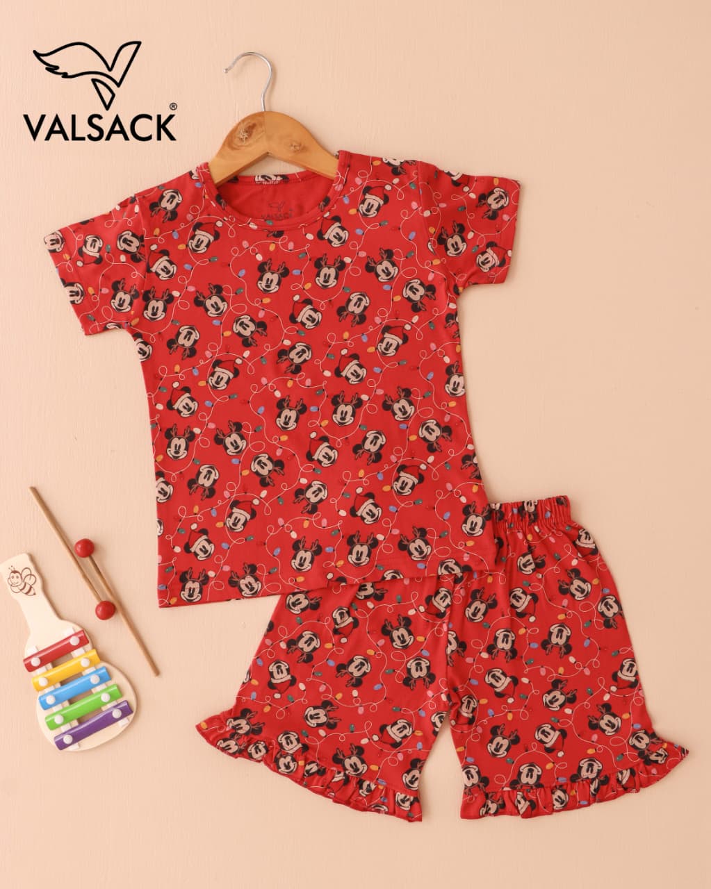 Girls frill  shorts set