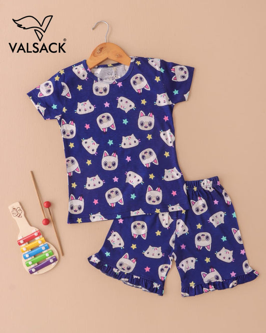 Girls frill  shorts set